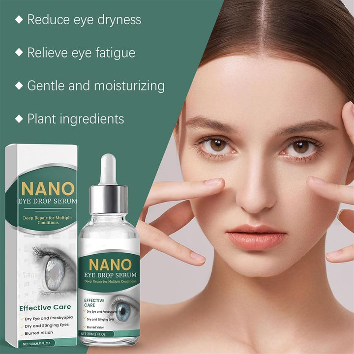 Nano Eye Drops Essence, a Dry Eyes Lubricant Made with Natural Ingredients, Is Suitable for All Eye Strain and Relieves Eyes Fatigue