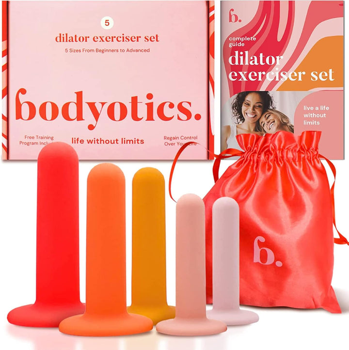 Silicone Dilators for Women – Pelvic Floor Exercise Set of 5 in Gradual Sizes