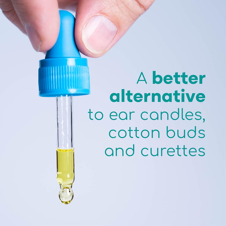 Olive Oil Ear Drops for Wax Removal and Blocked Ears, 10Ml - 100% Natural Ear Wax Removal Drops with Pipette Dropper Softens and Removes Hardened Earwax Buildup - Advanced Ear Wax Drops