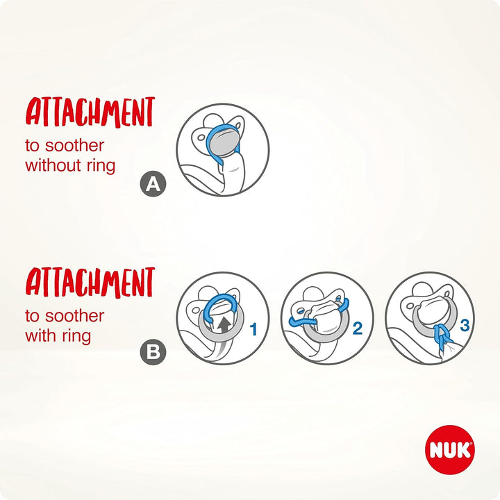 Disney Winnie the Pooh Dummy Band & Clip | for All Soothers with and without Ring | Resilient and Shatter-Proof | 1 Count