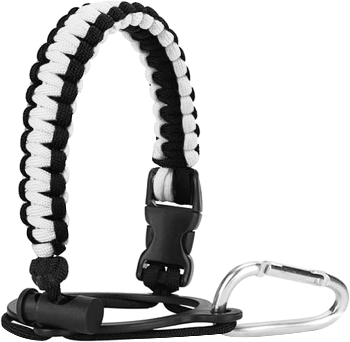 Water Bottle Handle Strap for Outdoor Camping Water Bottle Strap Paracord Handle with Safety Paracord Carabiner Water Lanyard,Water Accessories