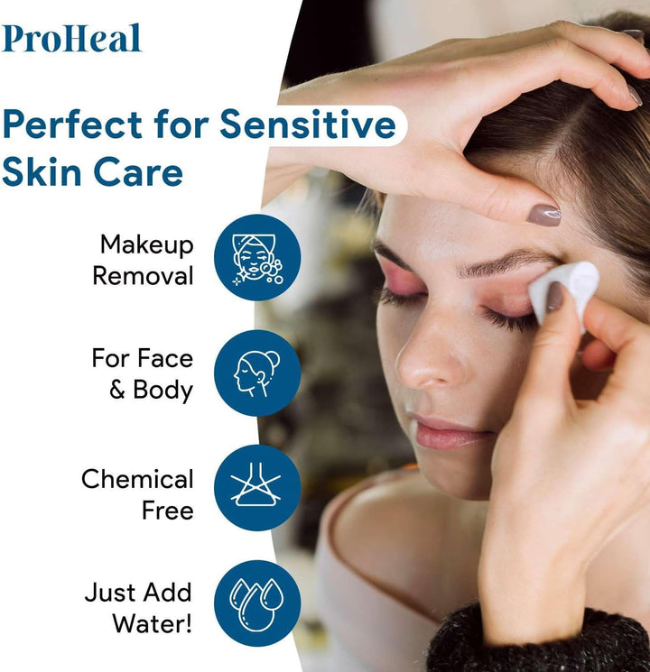 Disposable Dry Wipes for Baby and Adults, 300 Count (10 Pack) - Ultra Soft Cotton Tissue Washcloths - 7" X 13" Travel Size -