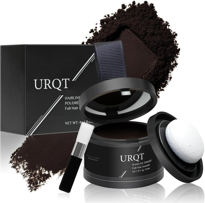 Magic Hairline Shadow - Instantly Thicken Thinning Hair, Water & Sweat Resistant Hairline Powder Mascara for Women and Men (# Dark Brown)