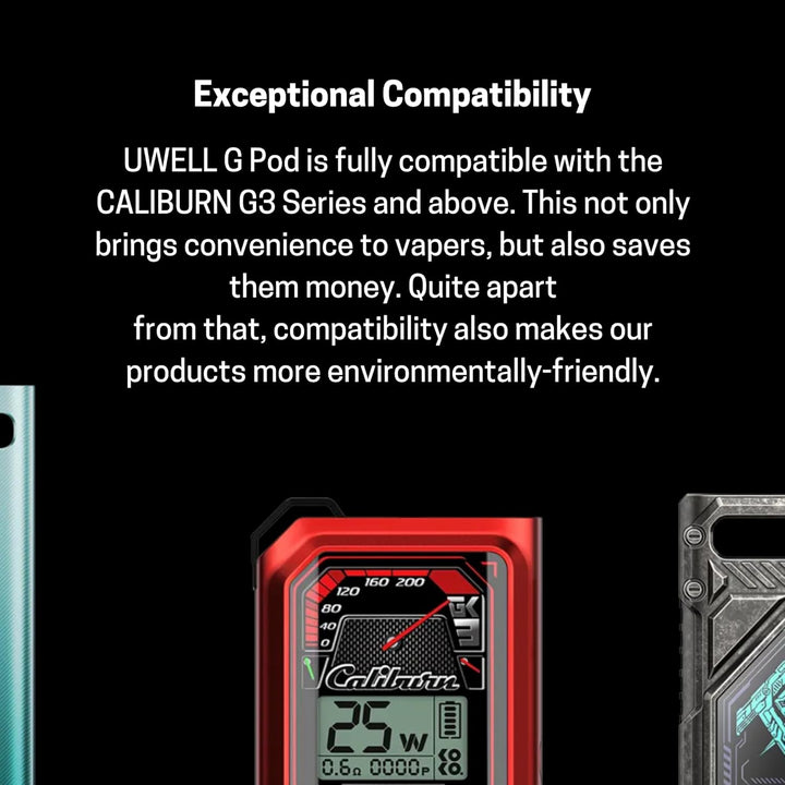 Uwell Caliburn G3 Pods (0.4Ohm) - 4 Pack - Compatible with Caliburn G3 & G4 Range - Available in 0.4,0.6,0.9,1.2Ω - No Nicotine
