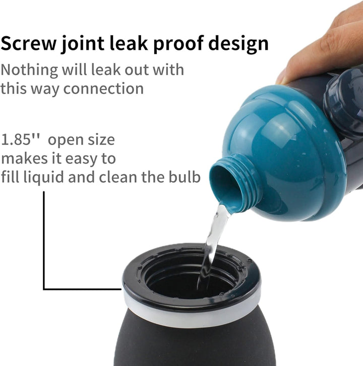 420Ml Enema Bulb Kit - Large Anal Douche Bulb, Colon Irrigation Enemas for Man Woman (Black)