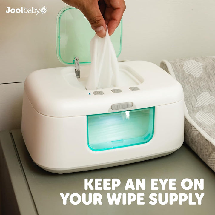 Tinybums Baby Wipe Warmer & Dispenser with LED Changing Light & On/Off Switch (Aqua) - Jool Baby