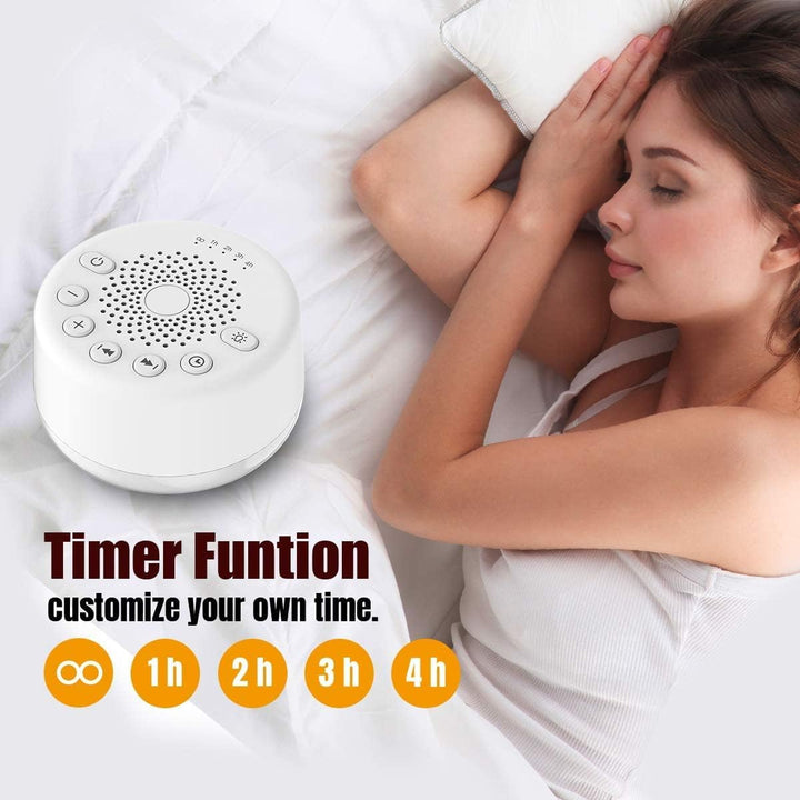 Sound Machine White Noise Machine for Baby Adults Kids Sleeping with Night Light 25 Soothing Sounds 32 Volume 5 Timer Memory Function for Home Office Travel