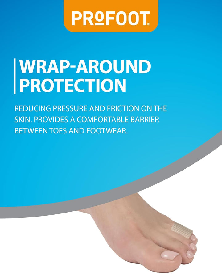 Soft Gel Corn Wraps - Instant Relief from Painful Corns - Cushions and Protects - Contains Soft Gel, Reduces Pressure and Friction - Contains 3 Washable & Reusable Toe Wraps