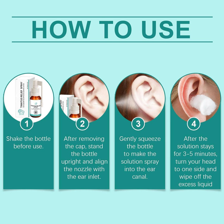 Medilisk Tinnitus Relief Spray, Tinnitus Treatment, Ear Spray, Quick Relief of Discomfort Spray, Ear Calm Spray, Natural Ingredients Tinnitus Relief Spray for Ringing Ears (2 Pcs)