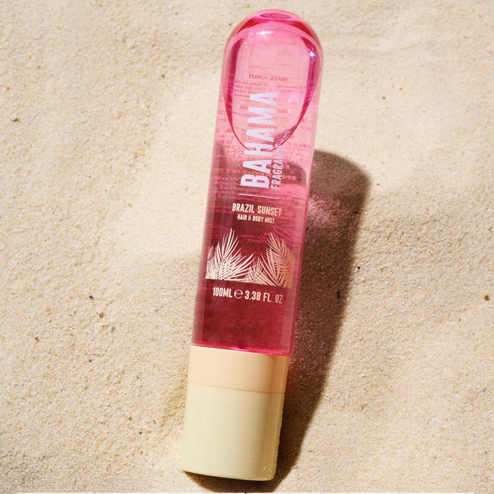 Brazil Sunset Hair & Body Mist – Tropical Scent with Warm Vanilla, Coconut & Exotic Florals – Long-Lasting Fragrance – 100Ml