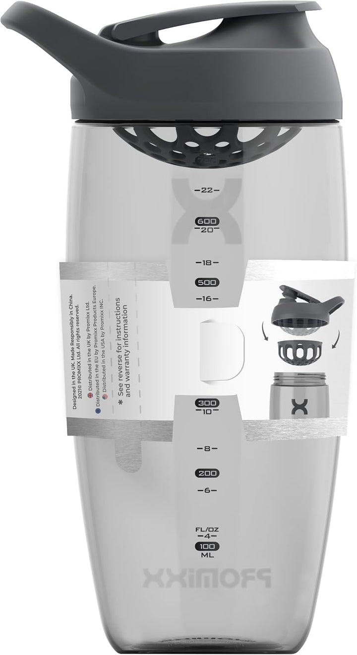 Pursuit Protein Shaker Bottle - Premium Shaker for Protein Shakes - Lifetime Durability, Leakproof, Odourless - 700Ml / 24Oz (Graphite Gray)