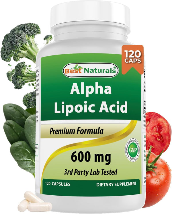 Alpha Liopic Acid 600 Mg 120 Count - ALA Alpha Lipoic Acid Powerful Antioxidant