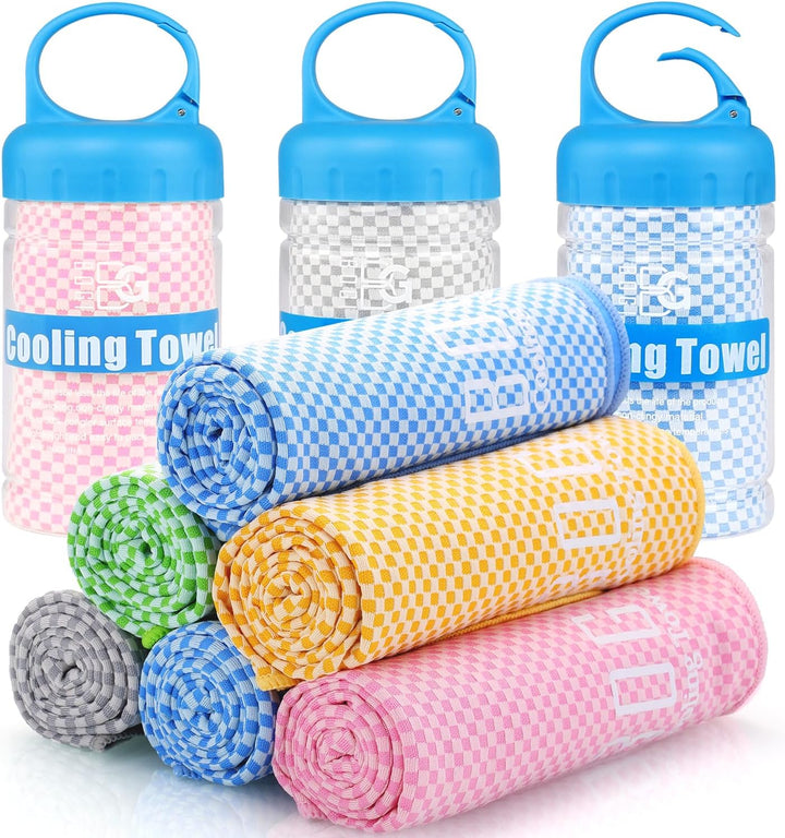 Cooling Towel, Cooling Towels for Neck(100X30 Cm) Ice Towel Cooling Towel, Soft Breathable Sweat Towel for Men & Women,Stay Cool for Yoga, Sport, Gym, Workout, Camping & More Activities | Pink