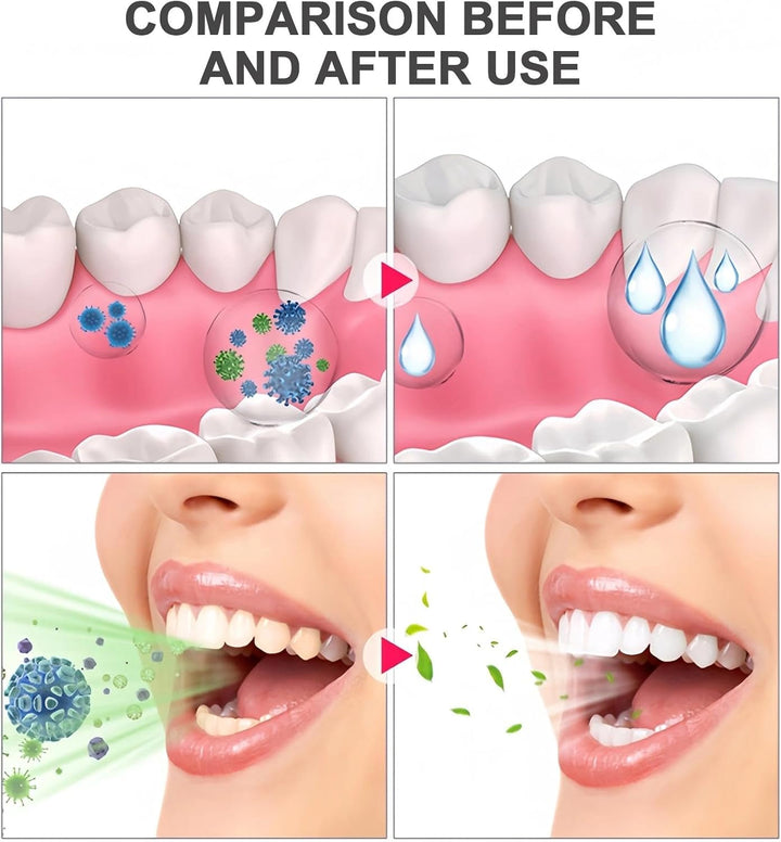 Fruit Breath Liquid,Breath Freshener Liquid & Dry Mouth Agent,Oral Odor Solution for Adults,Portable Optimized Oral Agent, Includes 5 Flavors (Peach, Orange, Watermelon, Lychee, Grape) - 5PCS