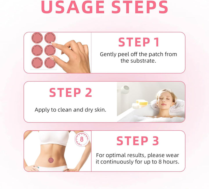 GLP1 Patch, Weight Loss Patch, Slim Patch, Natural Metabolic Support Patches - 60 PCS Supply | with Cinnamon, Chromium & B Vitamins | Plant-Based, Slimming Patches for Women & Men