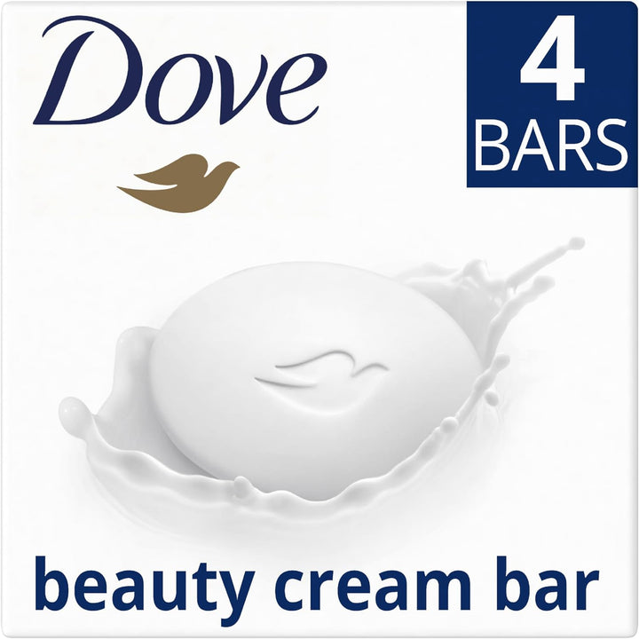Original Beauty Bar Soap with ¼ Moisturising Cream for Softer, Smoother, Healthier-Looking Skin 4X 90 G