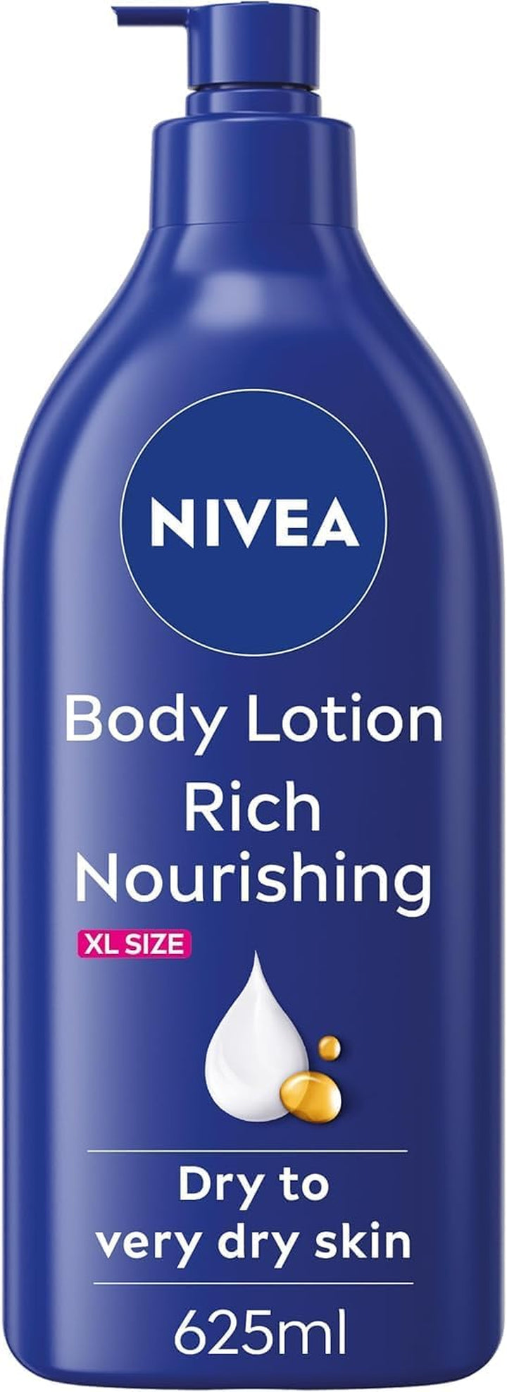 Rich Nourishing Body Lotion (625Ml), Rich 72H Hydration Moisturiser for Dry Skin Made with Deep Moisture Serum and Almond Oil, Extra Large  Body Lotion