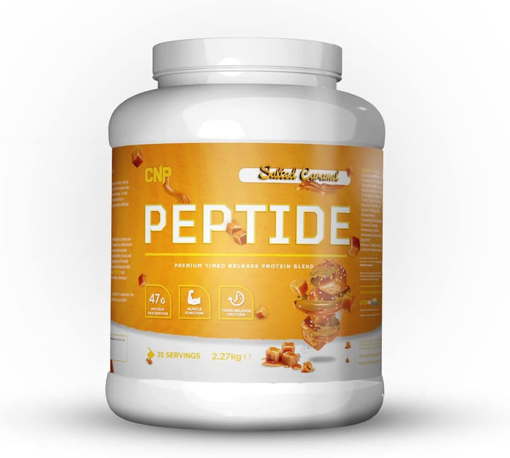 Peptide, High Protein 48G Premium Timed Release Protein Blend, Micellar Casein, Digestive Enzymes, 2.2Kg, 6 Flavours Available (Strawberry) Casein protein, Slow-digesting protein, Protein supplement, Protein powder, Muscle recovery protein, Fitness protei