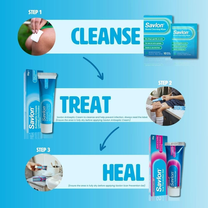 Wound Cleansing Wipes, Alcohol Free, Cleaning Wipes for Wounds, Pack of 10 Wipes, Gentle, for Cuts and Grazes, Sterile, Alcohol Free, Biodegradable Plastic Free Wipes