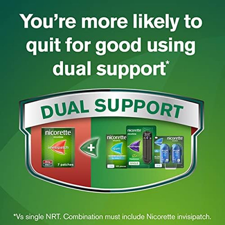 Invisipatch, Step 1, 25 Mg, 7 Nicotine Patches (Quit Smoking & Stop Smoking Aid) (Pack of 4)