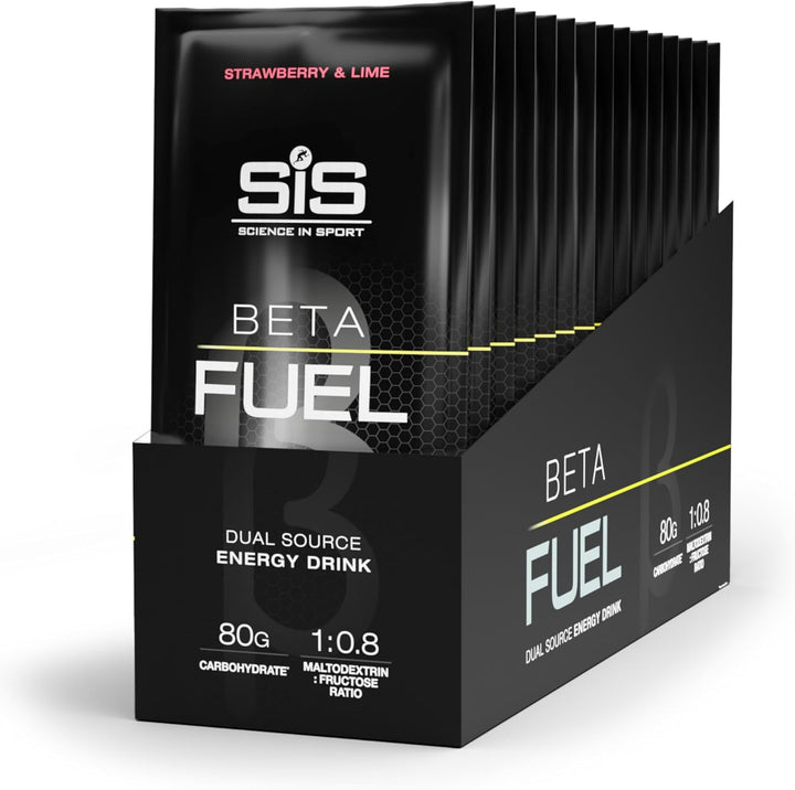 Beta Fuel 80 Dual Source Energy Drink Powder, Orange Flavour Carb Powder, 80G of Carbs per Pack (15 Pack)