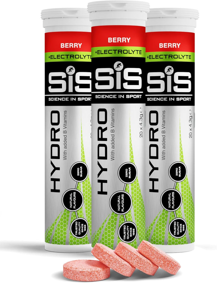 Hydro Electrolyte Tablets 20 Pcs. Pink Grapefruit – Vegan & Gluten-Free, Ideal to Promote Hydration and Maintain Electrolytes Balance (Packaging May Vary)