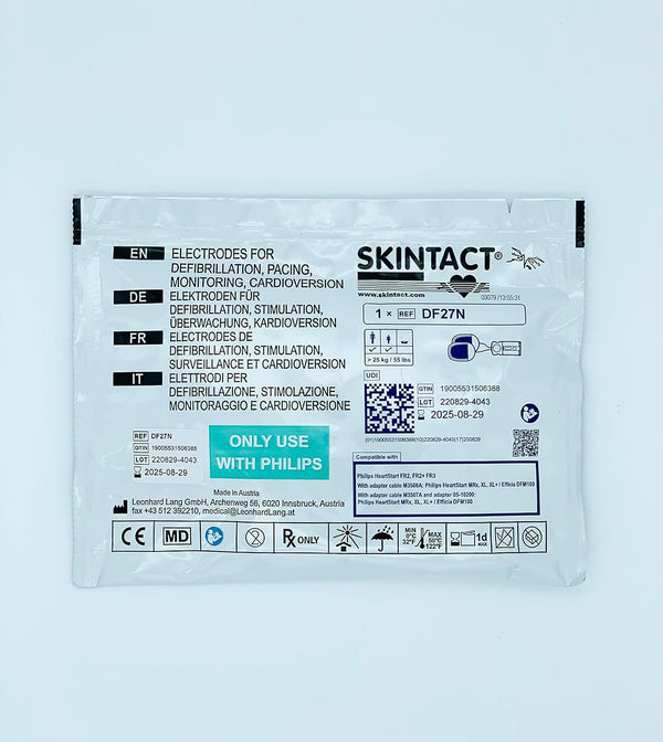 Adult Defib Pads - Compatible with Philips Heartstart FR2, FR2+, FR3, Mrx, XL, XL+