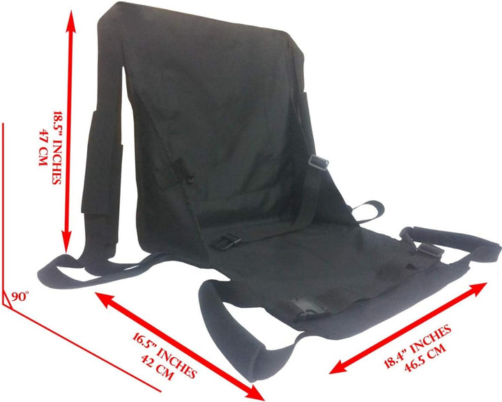 Evac Emergency Patient Transfer Sling Chair – Lightweight Portable Rescue Lifting Sling for Disabled, Elderly, Medical Transport – 6 Handles, 2 Safety Belts, Waterproof, 200Kg Capacity