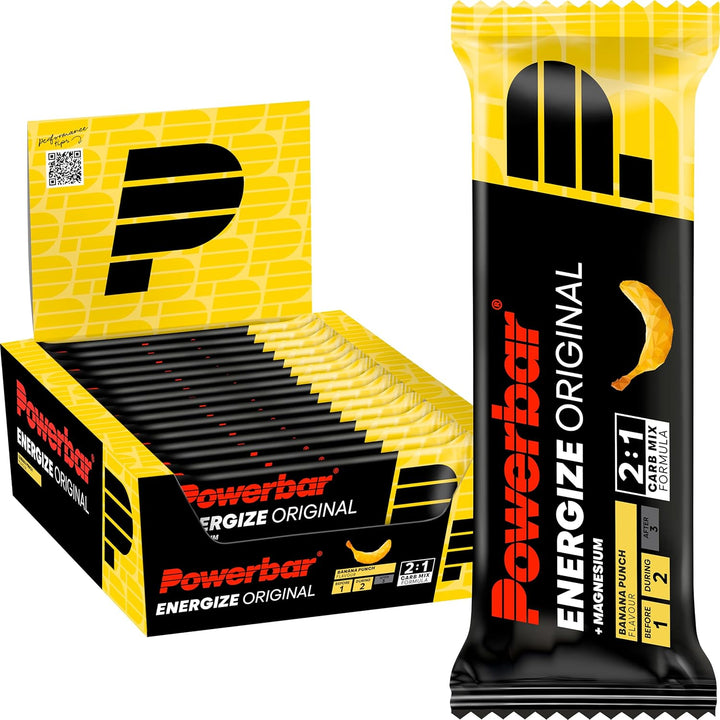 r Energize Original Banana Punch 15X55G - High Carb Energy Bar + C2MAX Magnesium and Sodium