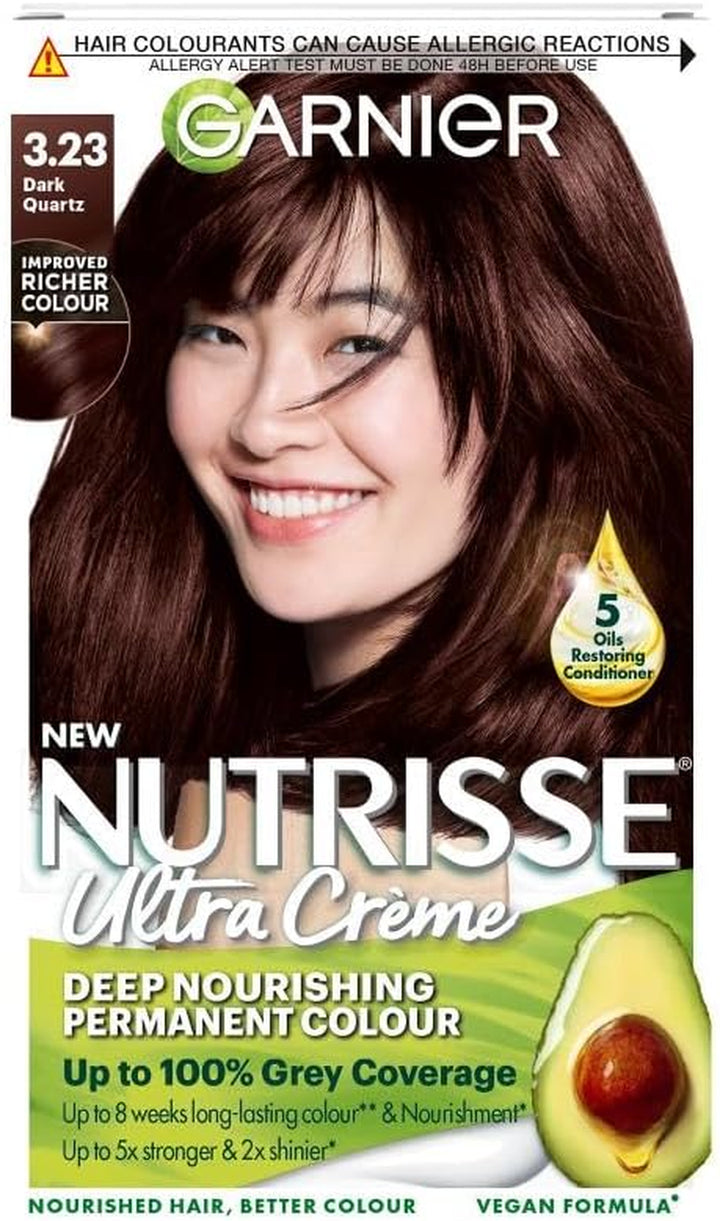 Nutrisse Permanent Hair Dye, Natural-Looking, Hair Colour Result, for All Hair Types, 5 Mocha Brown