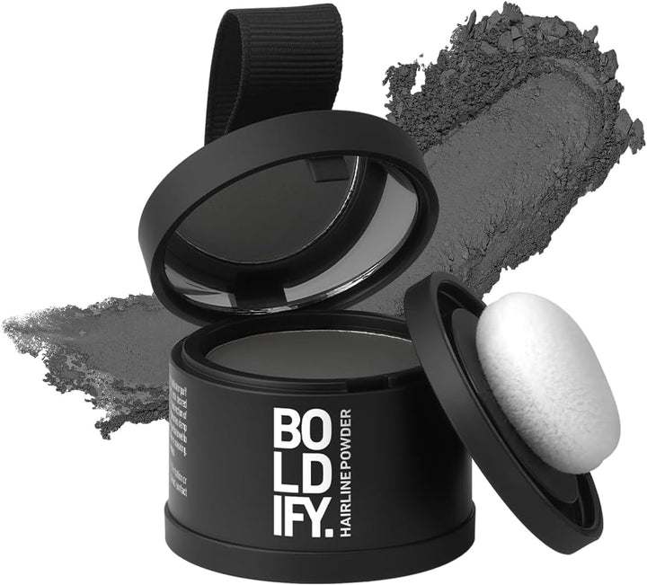 Hairline Powder - Root Touch up Hair Color for Gray Coverage - Bald Spot Concealing Hair Powder for Women and Men - 24-Hour Stain-Proof - Dark Brown
