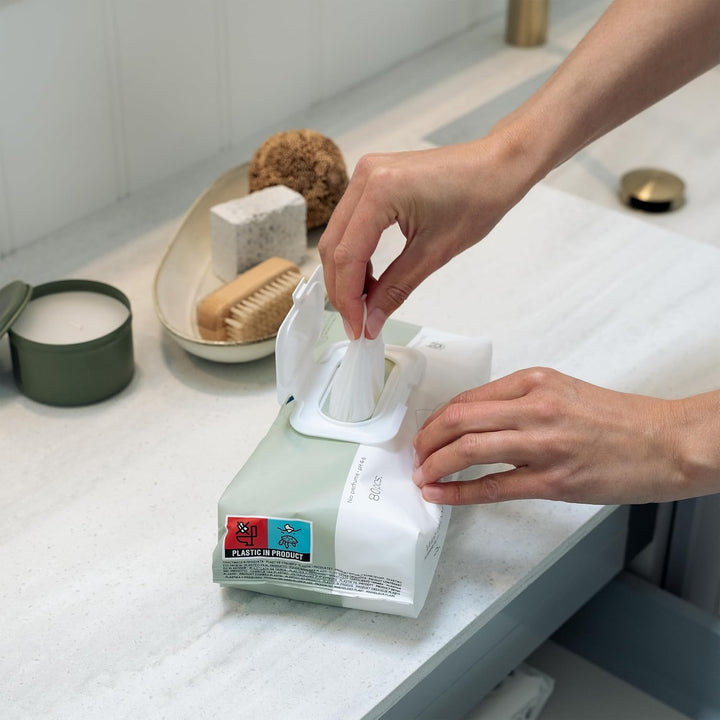 Wet Wipes - Pack of 80 Heavy Duty Incontinence Wipes - Fragrance & Colourant Free, Dermatologically Tested