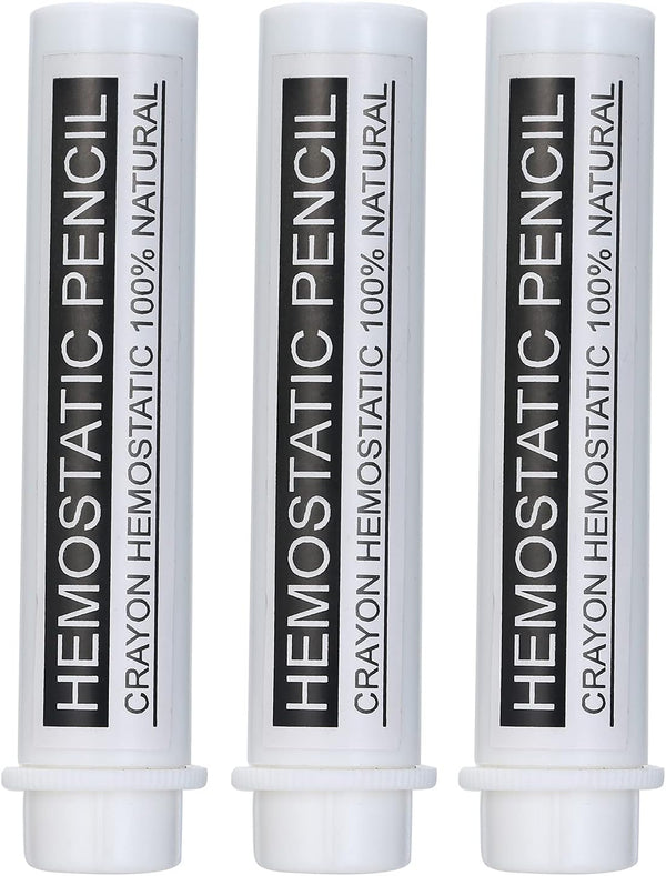 3 Pieces Pen Type Style Pencil Set Bloodstone Stops Cuts Bleeding Shaving Cut Stick Anti-Infection Shaving Tool for Men