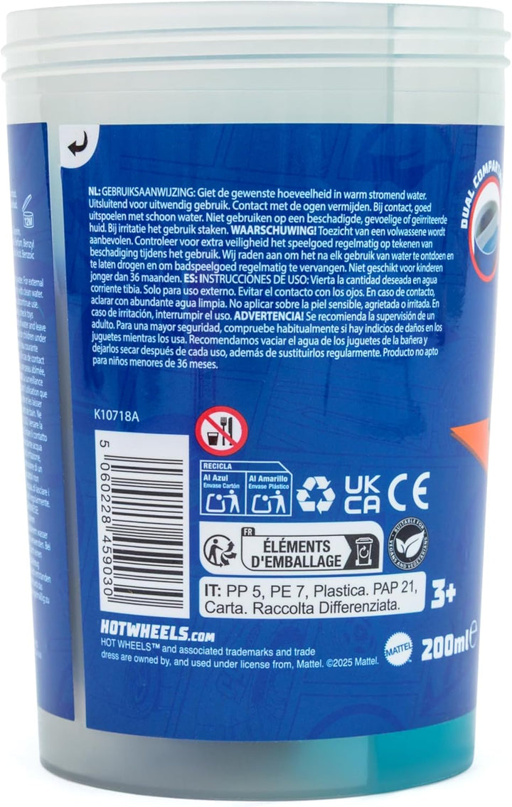 Hot Wheels Children'S Bath Goo & Toy Car - Bath Goo 200Ml - Children'S Bath Goo - Bubble Bath - Bath Slime