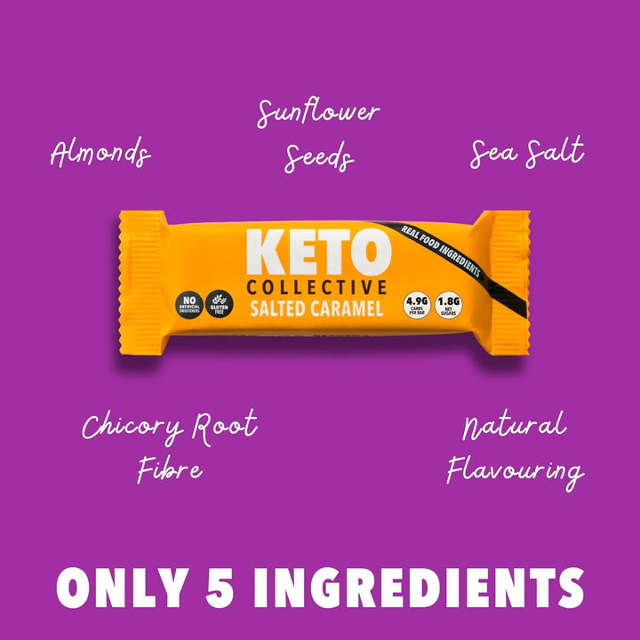 Keto Bars 15X40G | 2G Net Carbs | Keto Snacks | High Fibre | Natural Ingredients | Source of Protein | Low Carb Snacks | Gluten Free | Vegan | Made in the UK | No Artificial Sweeteners