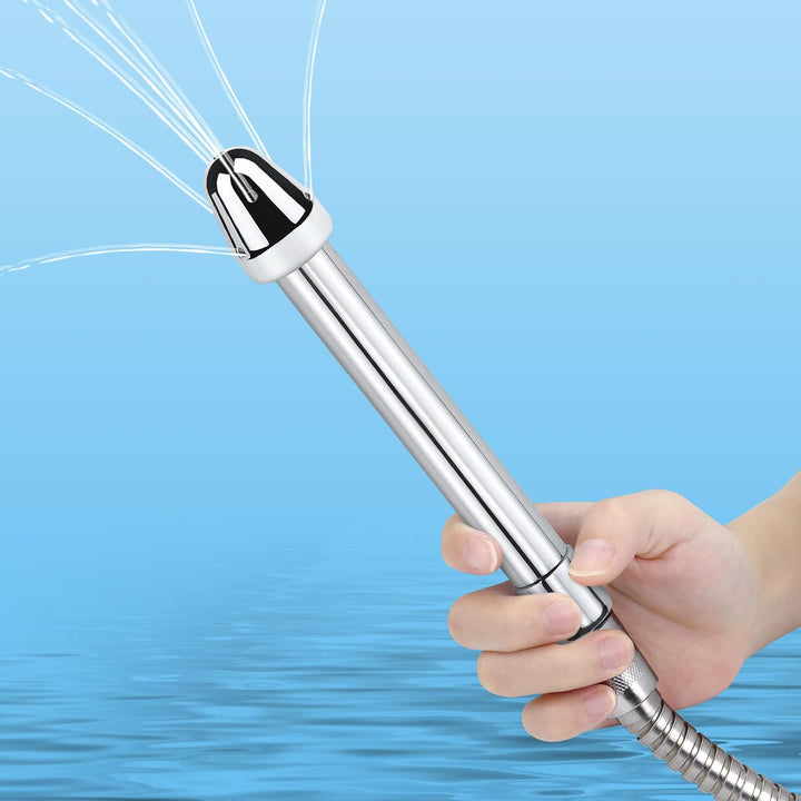 Shower Enema Douche Nozzle Shower Attachments Kits with 3 Aluminum Shower Heads Shower Cleaner System,Handheld Water Shower Nozzle Cleaning Kit Douches for Men Women Cleaning, with Velvet Carry Bag