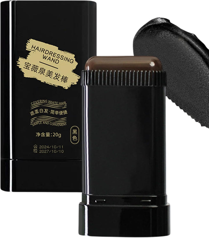 Safe and Convenient Comb Hair Dye, Upgraded Waterproof and Sweat Proof Hair Dye Stick, Ha-Ir D-Ye Concealer for Instant Gray Hairs Coverage, Portable Black D-Ye with Comb Applicator for Men Women