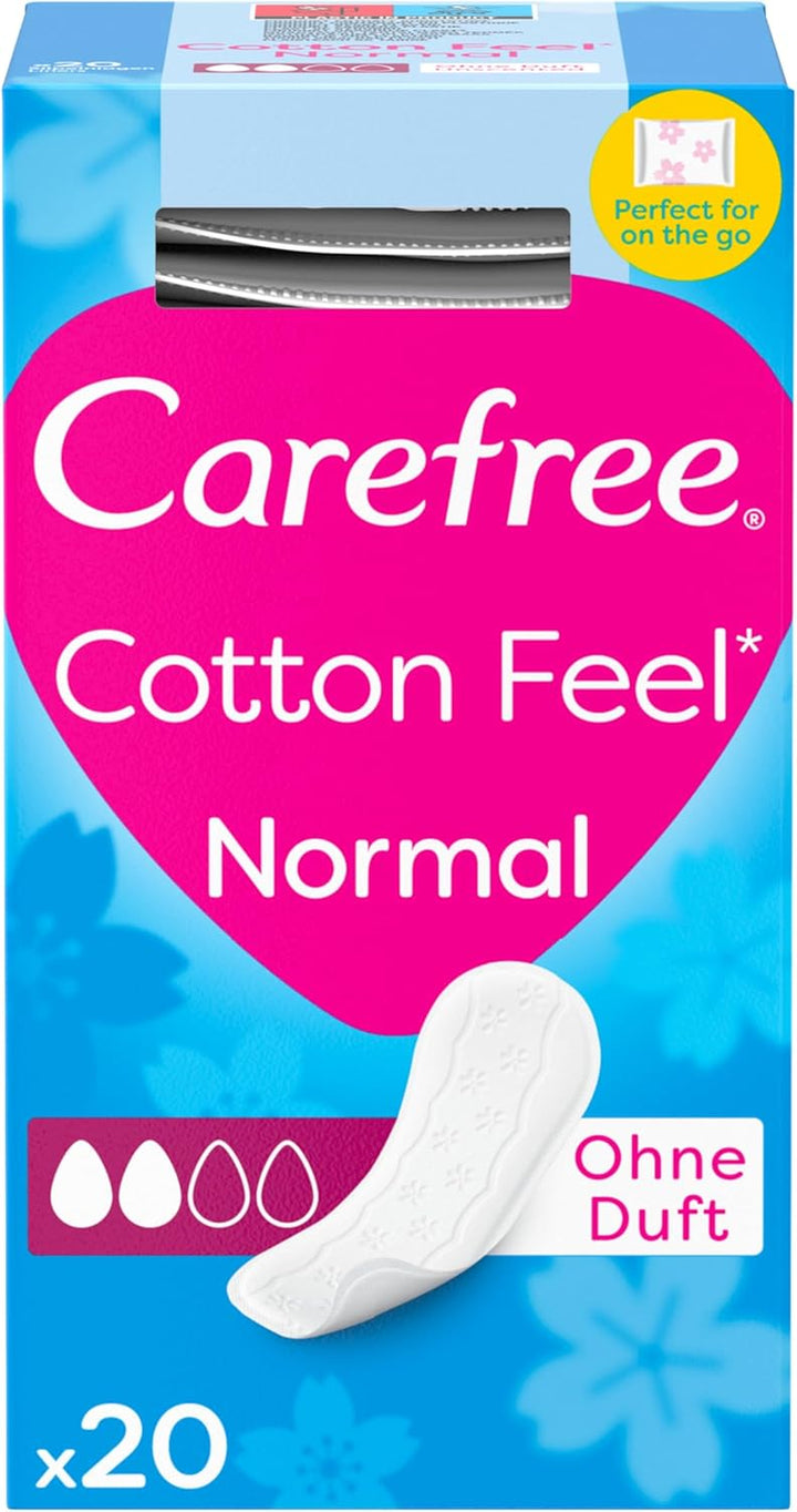 Cotton Unscented Panty Liners (1X Pack of 56), Soft and Comfortable Panty Liners for Women for Daily Use, Long-Lasting Freshness, 100% Breathable Underwear Protection