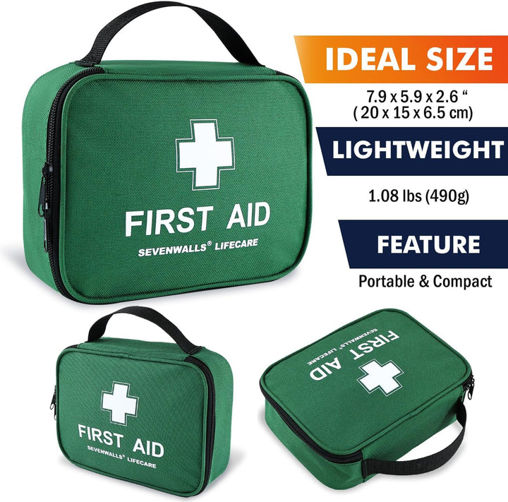 210-Piece Premium First Aid Kit for Home, Car, Travel, and Workplace – Comprehensive Emergency Medical Supplies – Compact & Durable Design