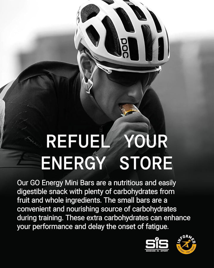 SIS Go Energy Bar, High Carb, Fruit Infused Energy Bar, Chocolate Fudge Flavour (30 Packs)