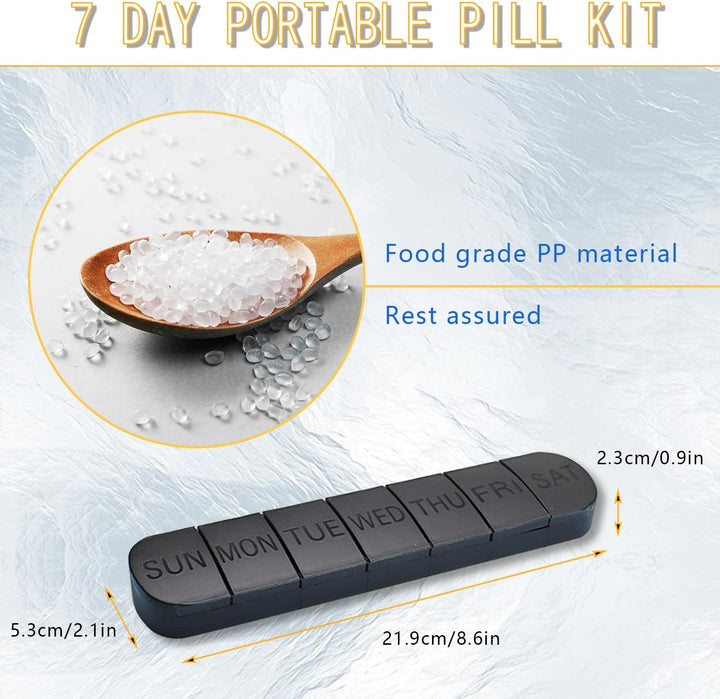 Pill Boxes 7 Day 1 Times a Day for Hold Medication Vitamins