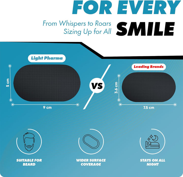 Mouth Tape for Sleeping, Sleep Mouth Tape for Snoring Prevention by Improving Nasal Breathing, Mouth Tape for Snoring with Rinse Free Soap Towelettes, Medical Grade | 30 + 30