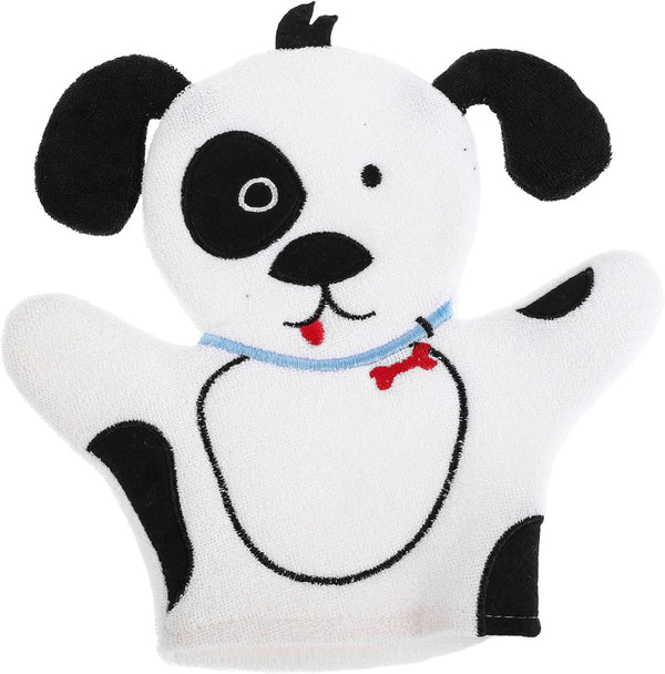 Cartoon Animal Shape Bath Scrubber Glove Soft Gentle Dog Design for Bathing Mitt Easy to Handle and Versatile Body Scrubber for Boys