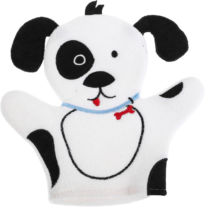 Cartoon Animal Shape Bath Scrubber Glove Soft Gentle Dog Design for Bathing Mitt Easy to Handle and Versatile Body Scrubber for Boys