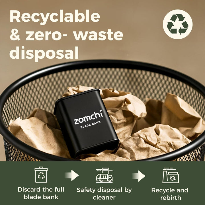 Razor Blade Bank for Safety Razor Blade Storagement, Used Double Edge Safety Razor Blade Disposal Case