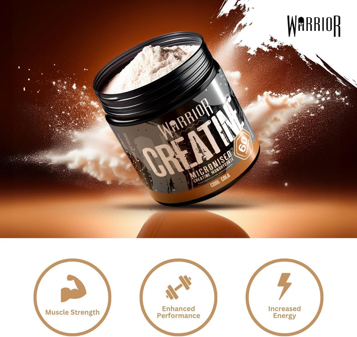 Creatine Monohydrate Powder 300G - Pure Micronised Creatine Powder Supplement - 60 Servings - Vegan - for Men & Women - Pre & Post Workout Strength, Muscle Growth & Recovery (Cool Cola)