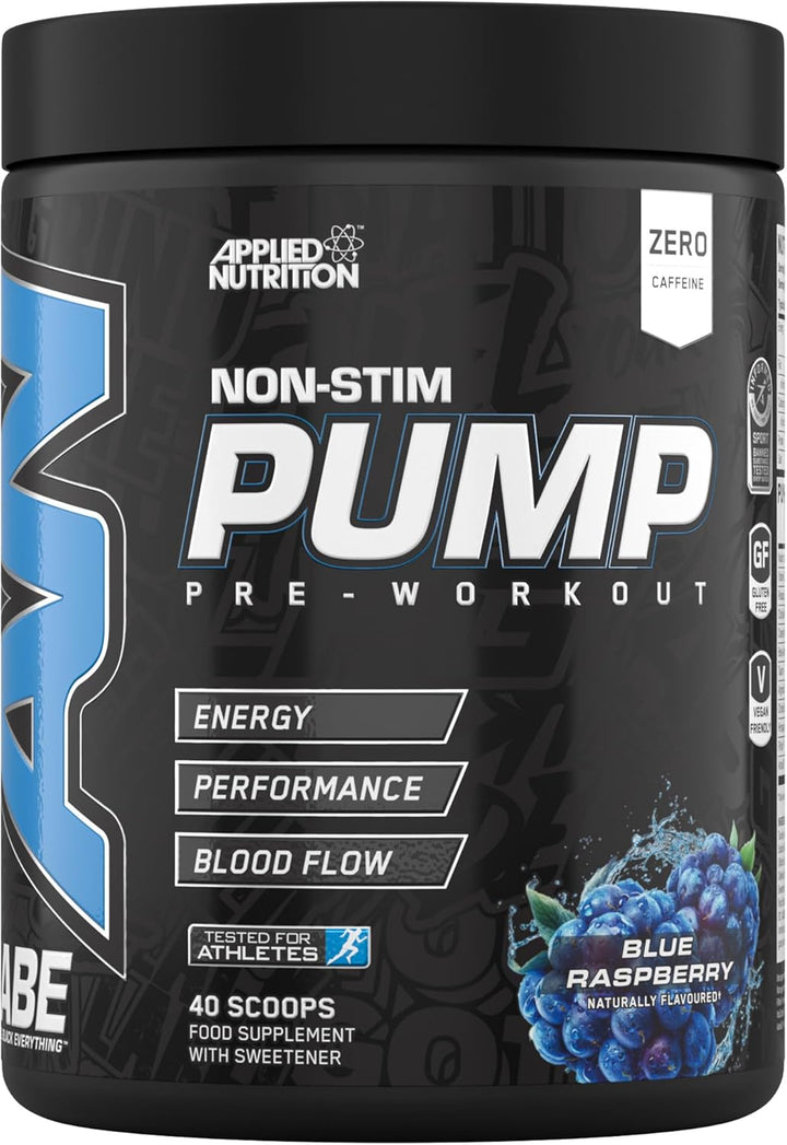 ABE Pump Pre Workout - All Black Everything Stim Free Pump Pre Workout Powder | Pump, Energy & Strength with Citrulline, Creatine, Beta-Alanine (500G - 40 Servings) (Tigers Blood)