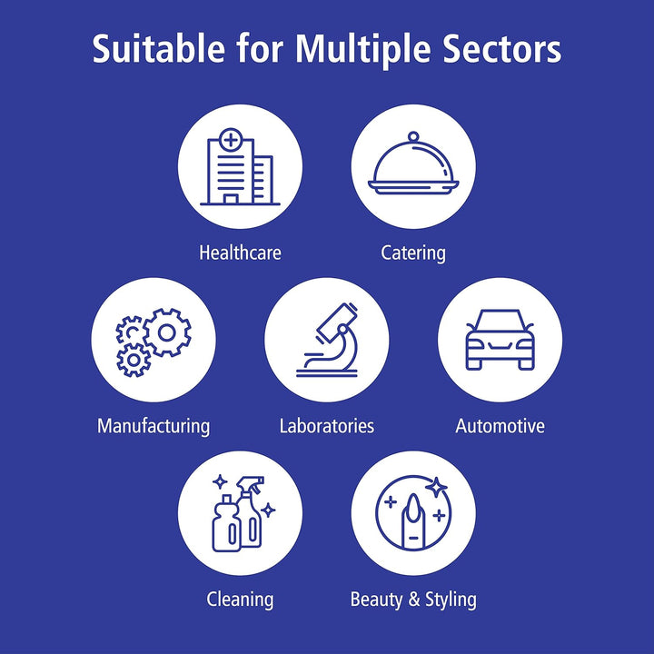 Nitril® Black Nitrile Examination Gloves - Powder-Free, Latex-Free, Multi Use Protective Exam Gloves - Size Small - Black - 100Pcs