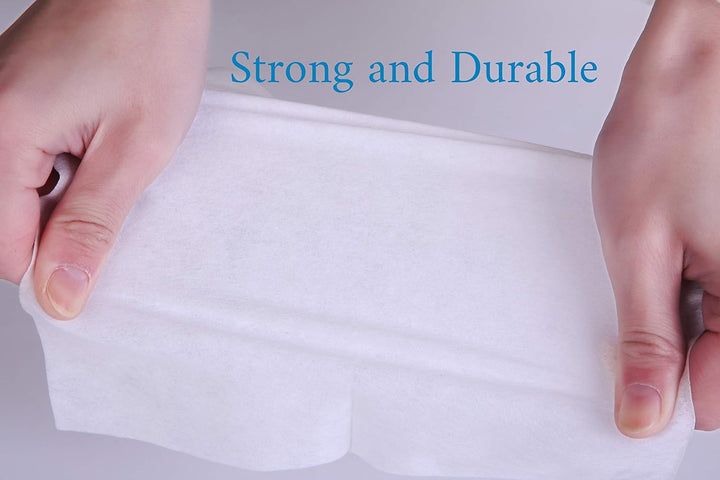 Pure Cotton Dry Wipes, 100 Wipes, Biodegradable, Chemical-Free and Plastic-Free Wipes, Perfect for Newborn Sensitive Skin