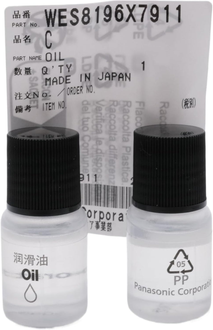 Lubricating Oil for Shavers & Trimmers, 2 X 7Ml Bottles, WES8196X7910